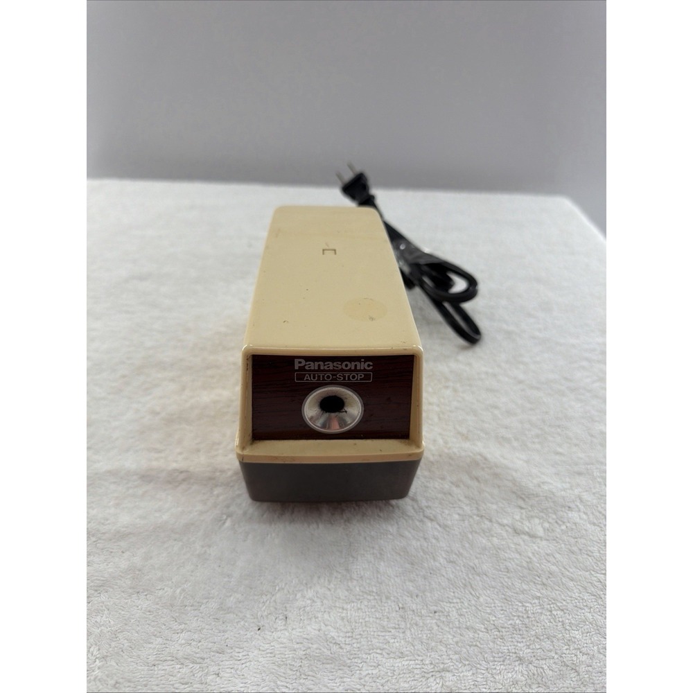 Vintage Panasonic Electric Pencil Sharpener Auto Stop  KP-100 Tested Works